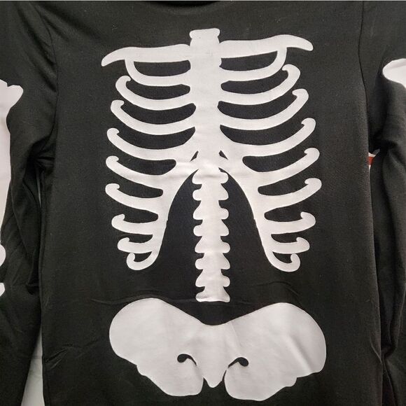 Nwt Kids Glow In The Dark Halloween Skeleton 2 Piece Pajama Set - Picture 8 of 10